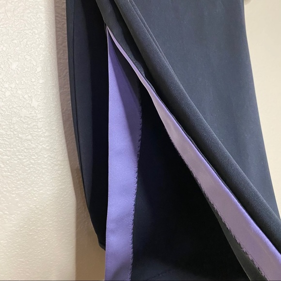 Jessica Howard 3 Piece Skirt Suit Black & Purple - Picture 4 of 11